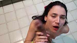 Can Gabbie Luna handle two cocks in her face?