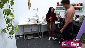 Young babe lara rey shows lessons end with rough instruction