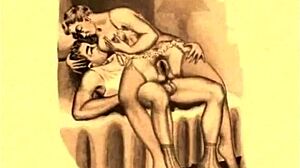 i discovered this vintage erotic art piece from the antique collection