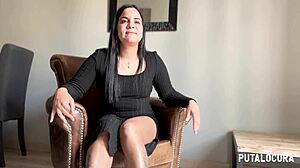 Torbe tricks shy chubby Salomé into modeling and fucks her in hotel room.