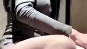 mommy watches crossdressing transsexual get cock in ass, feeling deep emotions.