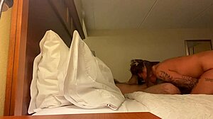 i deep throat my big cock in a hotel room