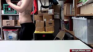 teen shoplifter gets caught by police officer in reality setting