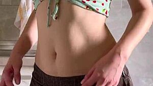 cute petite girl touching her wet pussy solo - maiskii