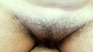 Hairy Mature MILF Rides Cock With Wet Beaver