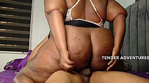 bubble butt ebony bbw sucks cock deepthroat in homemade