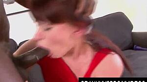 Granny Vera Delight takes black guy’s huge cock in ass