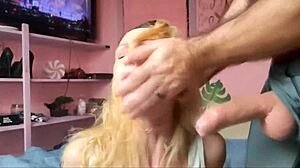 deep throat whore slapped during face fuck spit