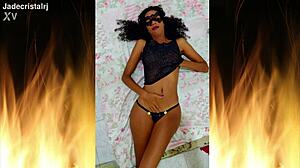 Jade Brunette From Rio with Juicy Shaved Pussy