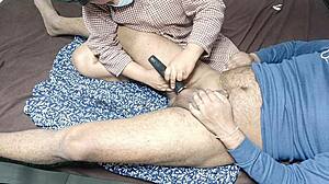 Stepmom Trims My Cock Hair In Homemade Rimjob