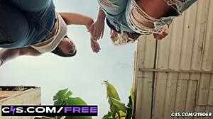 Towering Latina Goddesses Crush Tiny Soldiers In Outdoor Fetish Play!