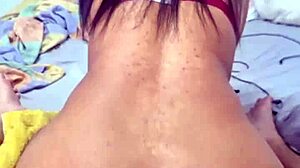 feeling the intense pleasure as this latina opens her big ass for rough anal fucking