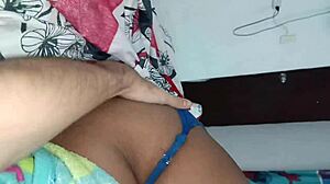 She's shy, but this pregnant Colombian knows how to suck!