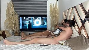 Girlfriend's Best Friend Sucks My Dick When Distracted