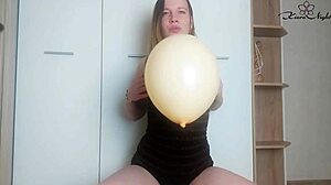 Hottie with big ass masturbates pussy sex toys to orgasm on the birthday