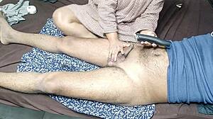 Stepmom Trims My Cock Hair In Homemade Rimjob