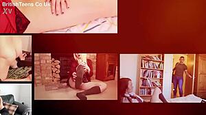 Wow! British 19 Year Old Amateurs' First Cumshot Compilation In Stockings!