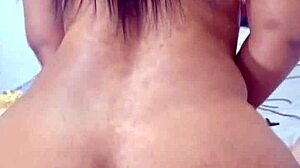 feeling the intense pleasure as this latina opens her big ass for rough anal fucking