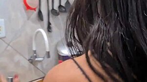 Housewife Seduces Boss with Big Clit and Blowjob