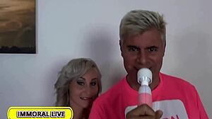 Horny Curvy Milf Helena Valentine Loves Deepthroat And Slammed By Two Big Cocks.