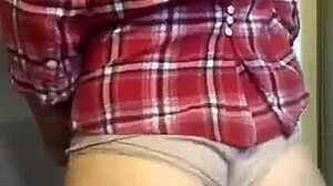 I’m obsessed with this sexy petite milf teasing with her plump ass