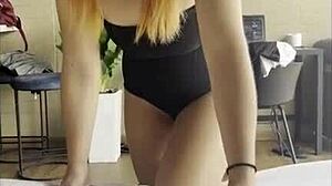 Camila Fernanda interviews for tiny latina casting