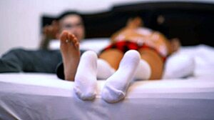 Colegiala Bangs Brother's Friend In Motel During Family Dinner