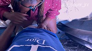 Bride Gives Sloppy Blowjob Up Close Before Wedding Day