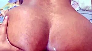 feeling the intense pleasure as this latina opens her big ass for rough anal fucking