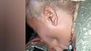 Ebony Girlfriend Sucks Cock in Car