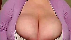 Mature lady with huge boobs and big tits turns me on so much.