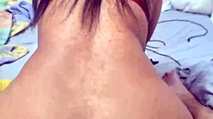 feeling the intense pleasure as this latina opens her big ass for rough anal fucking