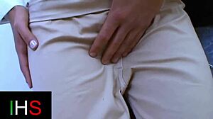 Beautiful Brunette Teen Bent Over in Doggystyle Pussy Fuck