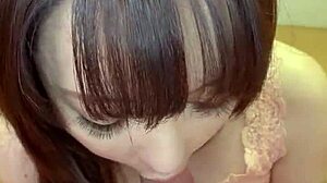 Feeling intense pleasure from gaping masturbation with big japanese tits