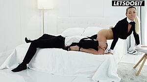 Easter bunny Isabelle Deltore seduced and fucked by stepbrother