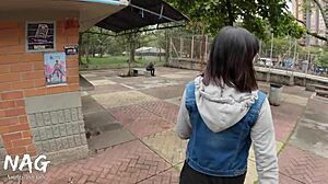 Recruiting A RANDOM GUY From The Metro Station For BLOWJOB Fun!