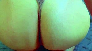 Watch desi beauty use glass dildo up close.