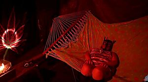 Moaning loudly as I finger her wet pussy