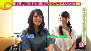 Manami unleashes a squirting flood in wild Shibuya threesome pickup. Older men can’t resist her!