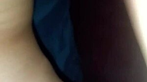 I fuck my blonde latina stepdaughter from behind on the bed. Cum lands on her ass during intense sex.