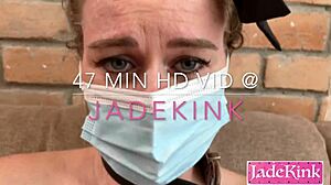 Masked Bondage Slut Takes Monster Cock in Big Mouth Fucking Frenzy!