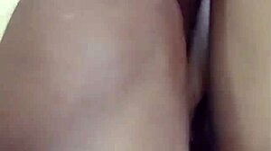 I watch this teen's creamy black pussy get pounded so hard, it's amazing