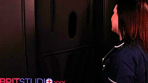 Nurse Explores Gloryhole After Shift