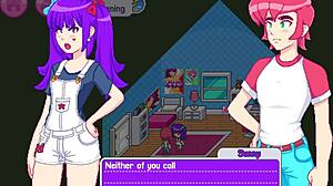 In the shower, the step sister drops her towel, revealing her small tits to the dandy boy.