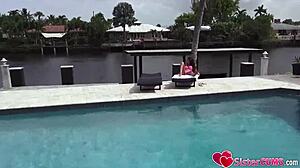 Annoying bro pisses off his stepsis in the garden?