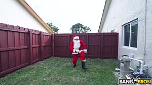 kylie quinn gets fucked in santa costume by boyfriend