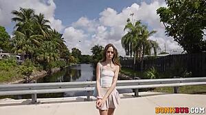 Cute girl pick up from Miami street