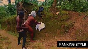 Curvy BBW Bent Over for Hardcore Outside Fucking