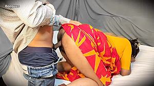 indian bhabhi tells delivery boy to take her hard in doggy style wearing saree