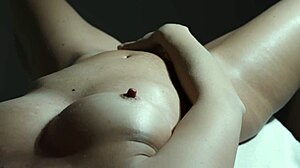 She was too horny, so she used a vibrator for a good orgasm in pov.